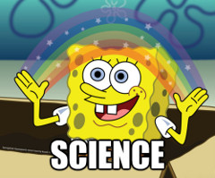 sponge bob science rainbow