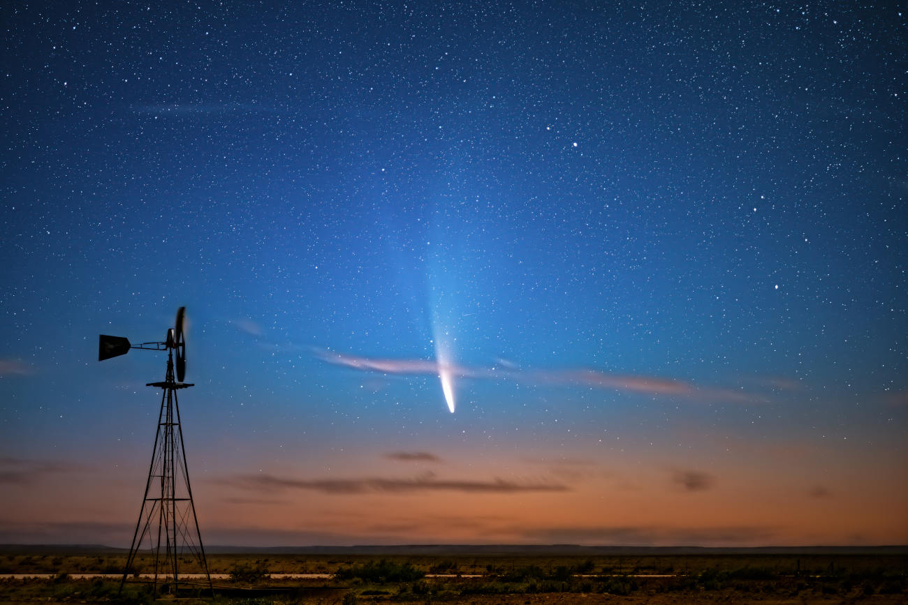 La comète Néowise ; image © Satoru Murata.