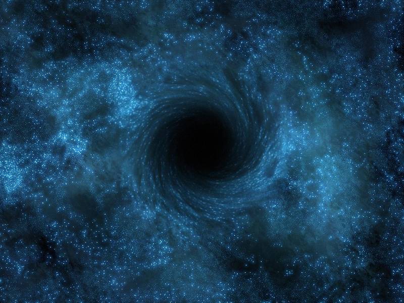 Représentation d’un trou noir.